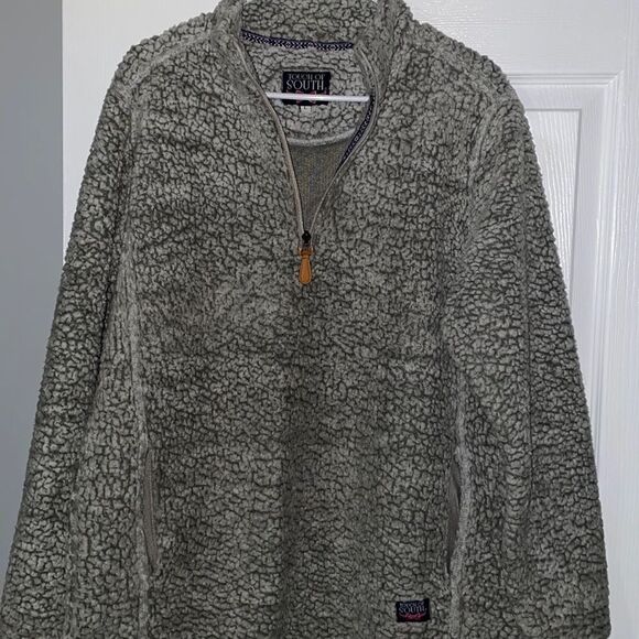 Toutch of the South Teddy Fleece Pullover Knit Sweater Size L - Picture 2 of 4